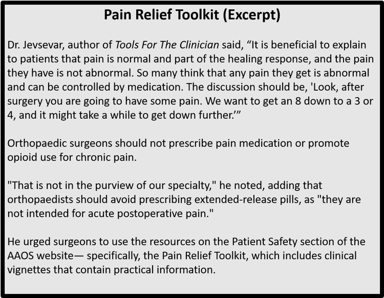 Pain Relief Toolkit (Excerpt)