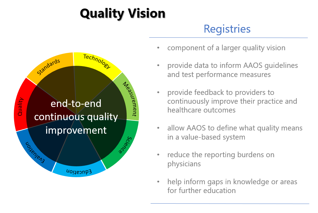 The AAOS Registry Program's Quality Vision