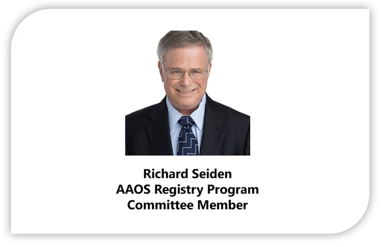 AAOS Registry Program Committee Member Richard Seiden